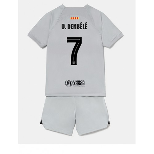 Barcelona Ousmane Dembele #7 Tredjedraktsett Barn 2022-23 Kortermet (+ Korte bukser) Barcelona Ousmane Dembele #7 Tredjedraktsett Barn 2022-23 Kortermet (+ Korte bukser)